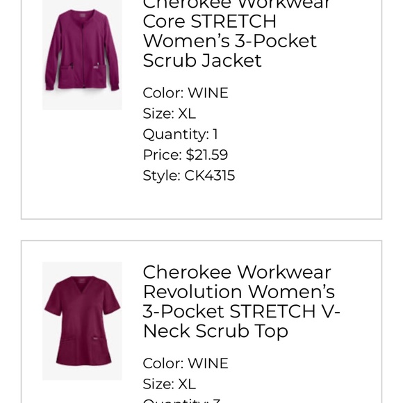 Scrub Tops - Picture 1 of 1